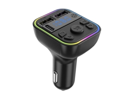 Transmissor Fm YIZHOOD G39 Bluetooth 5.0 Type-C Dual Usb 3.1A Mãos-Livres Preto