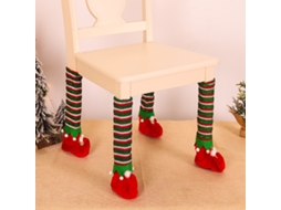 Pack de 4 Decorações de Natal Elfo Verde LAXISCREED