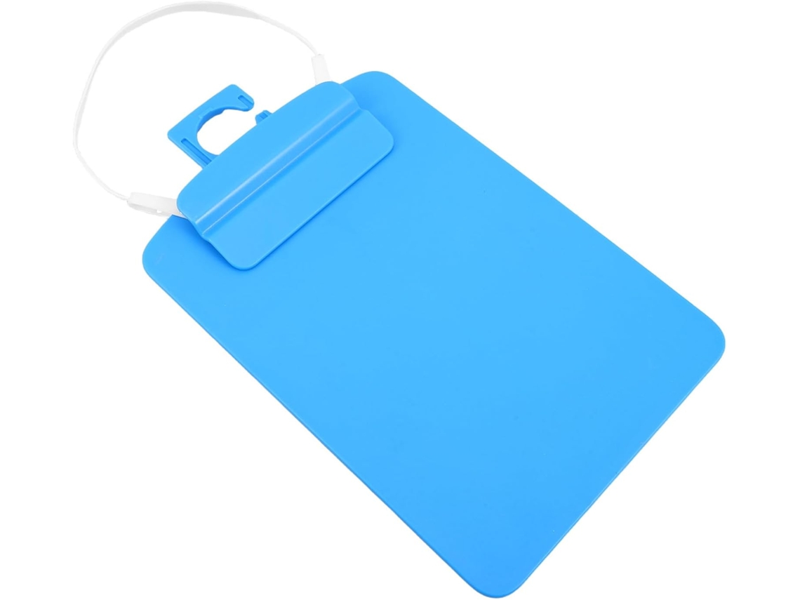 Bolsa Médica Com Gancho Para Pendurar E Clipe Integrado Em Plástico Azul.