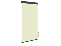 Vidaxl Estore De Rolo Para Exterior 100x250 Cm Creme