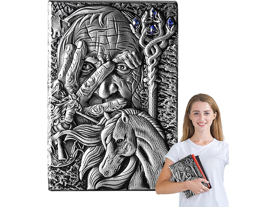 Diário Em Couro Com Relevo, Caderno De Anotações, Bloco De Desenho, 200 Páginas, Agenda, De Notas, Presente