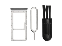 Aetheria conjunto Bandeja Cartão Sim Pino Ejeção Escova para Redmi Note 8 Pro Preto