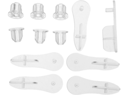 Mipcase Protetores Laterais Para Persianas De Rolo, Conjunto Com 6 Peças De Plástico 4, 7x1, 5x1, 1cm Para Persianas De
