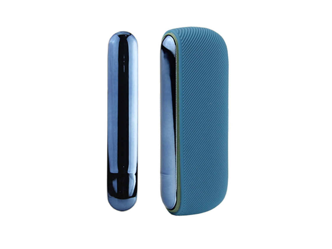 Capa Para Iqos Iluma Modelo De Abertura Lateral Adicionar Painéis Laterais 13x9.5x3cm Silicone Azul Fwinl