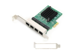 Placa de Rede LAXISCREED 4 Portas Pci e X1 Gigabit