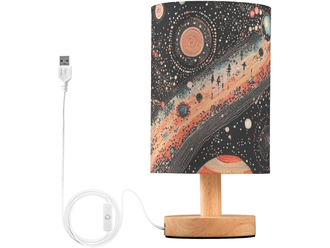 Tampo De Mesa Colorido Com Planetas Espaciais, Luminária De Farol, Furacão Luminárias Criativas Para Crianças
