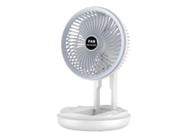 Ventilador De Teto Dobrável De 1200/2400mah, Ventilador De Mesa, Ventilador De Camping Com Lâmpada Para Dormitório, Modelo Básico