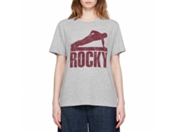 Rockinstone Rocky Movie Pushup Heather Gray Adult T-shirt Size:xl