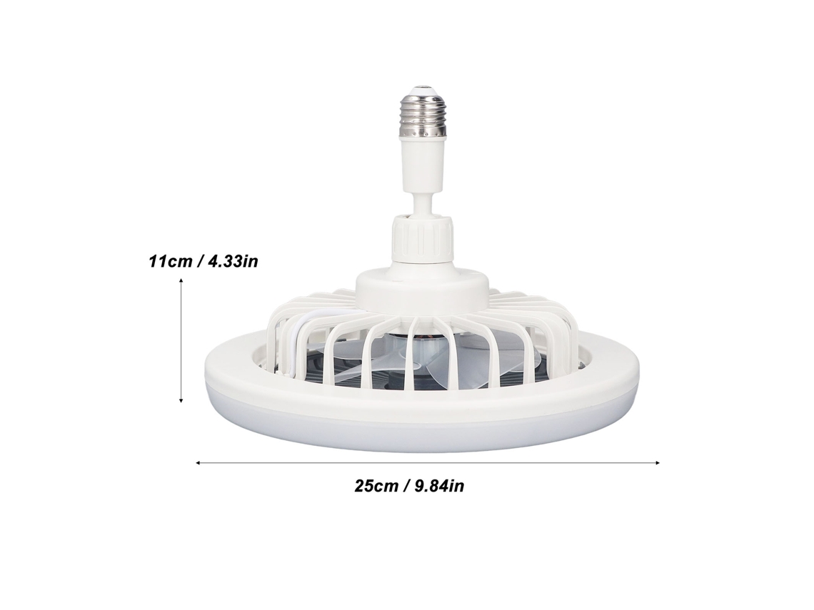 Ventilador De Teto Laxiscreed Com Iluminação Ajustável E Ligação E27, 85-265v Para Ambientes Confortáveis