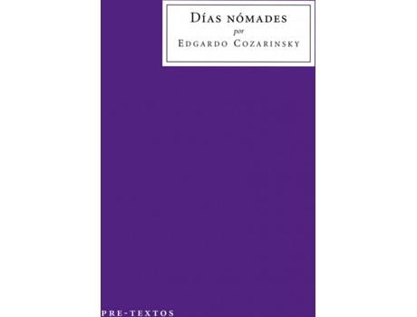 Livro Días Nómades de Egardo Cozarinsky (Espanhol)