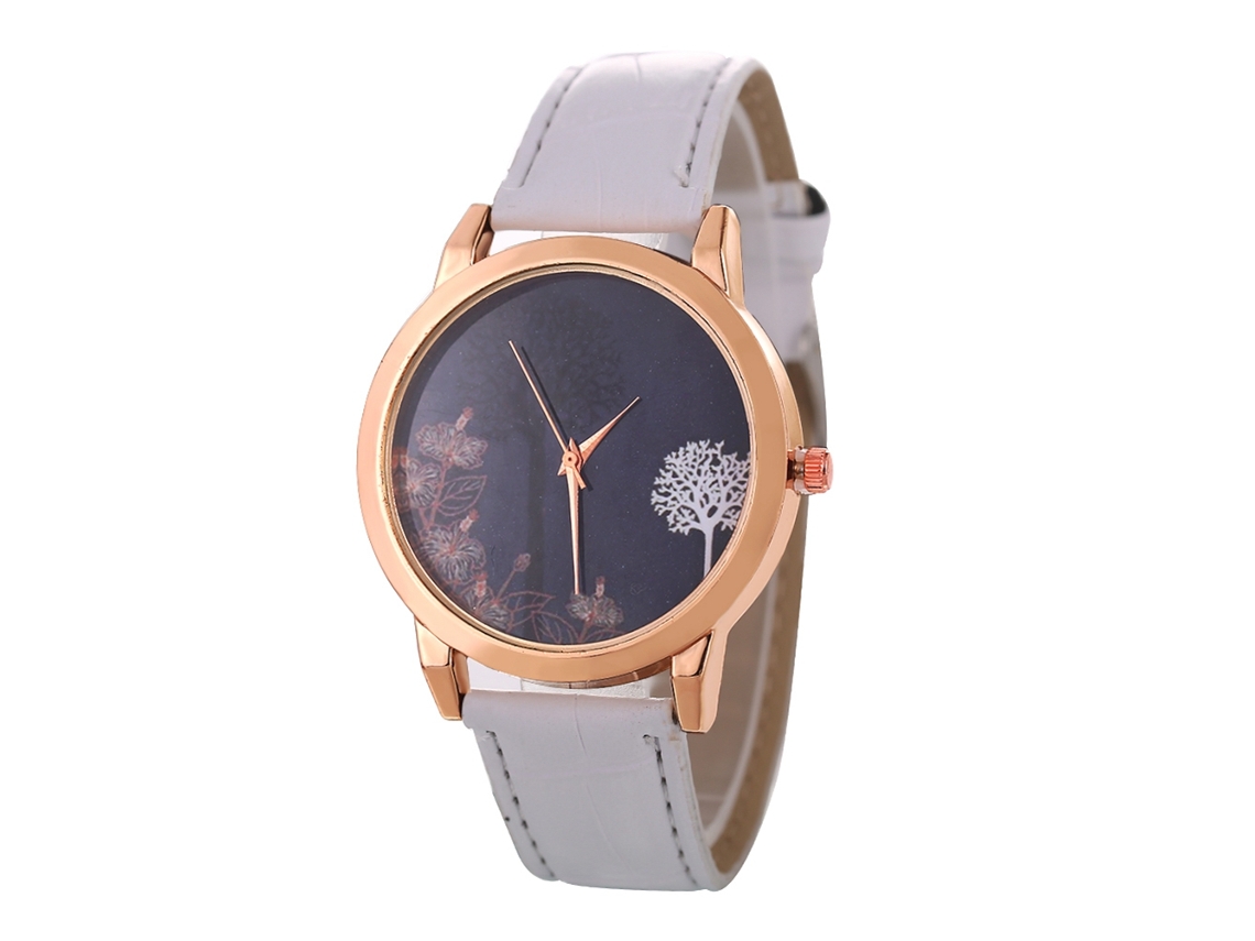 Relógio de Pulso Casal de Quartzo com Pulseira de Couro Pu Estilo Simples Cinza