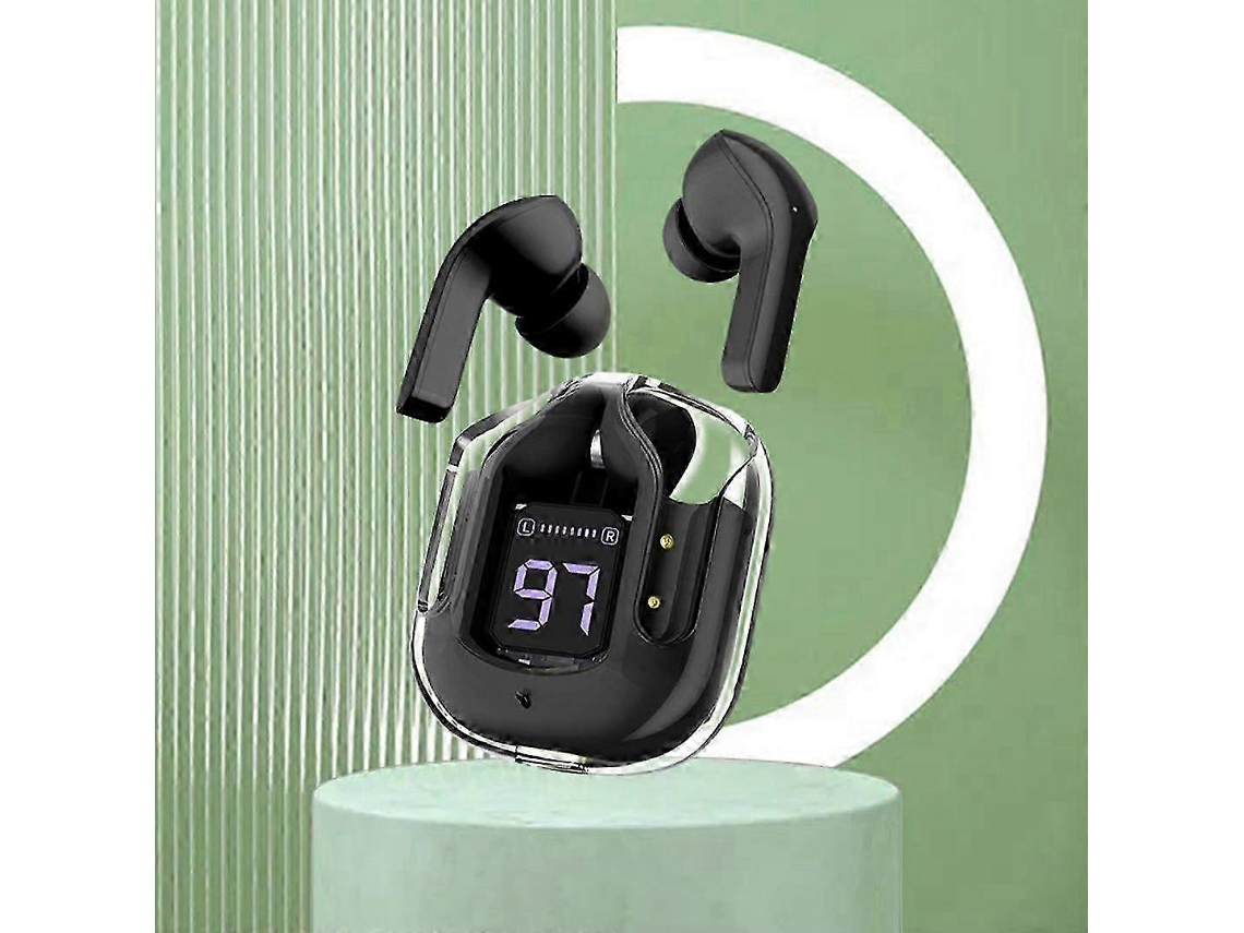 Fones De Ouvido Sem Fio Bluetooth Com Cancelamento De Ruído, Estojo De Carregamento E Visor Led Digital. Ly Ebike