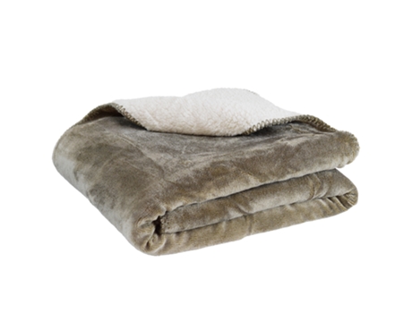 Manta SUPERDECOR Decio Castanho Claro 100x150cm