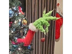 Decorações De Natal Com O Corpo Do Papai Noel, Árvore De Natal, Braços Do Papai Noel.-aquaforge