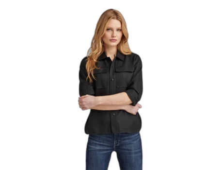 Camisa de Mulher G-STAR Comprida Officer Preto (L)