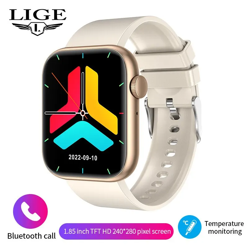 (branco) Rastreador De Fitness À Prova D'água Com Tela Sensível Ao Toque Completa, Chamadas Bluetooth E Função De Toque Total.