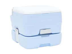 Conjunto 1 Vaso Sanitário De Camping Vidaxl Azul Polietileno (41,5 X 36,5 X 30 Cm)