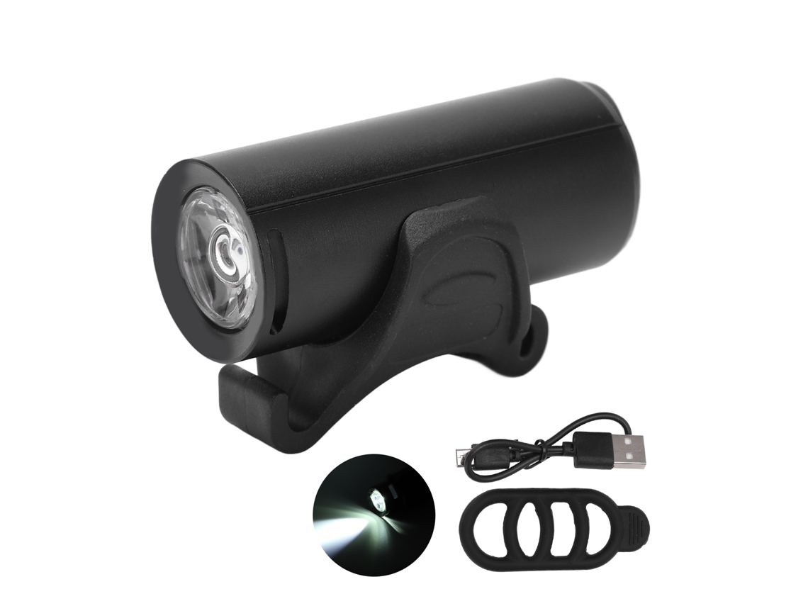 Lurelia Luz De Bicicleta Resistente À Água Recarregável Usb, 1200 Mah, Preto