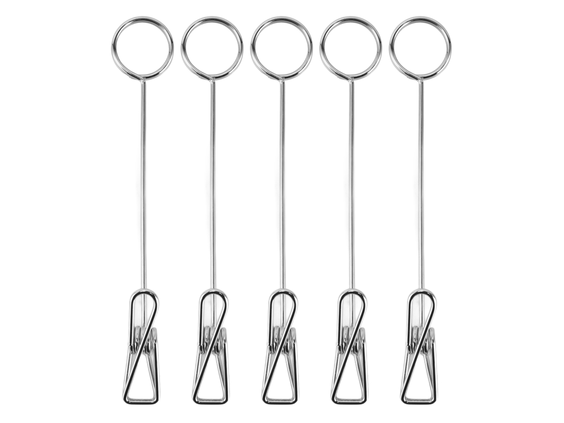 5 Peças De Portavasos De Mesa Premium De Metal Anti-óxido Para Cartões E Fotos