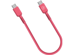 Cabo MUVIT USB-C a USB-C (3A/60W 0.2M Magenta)