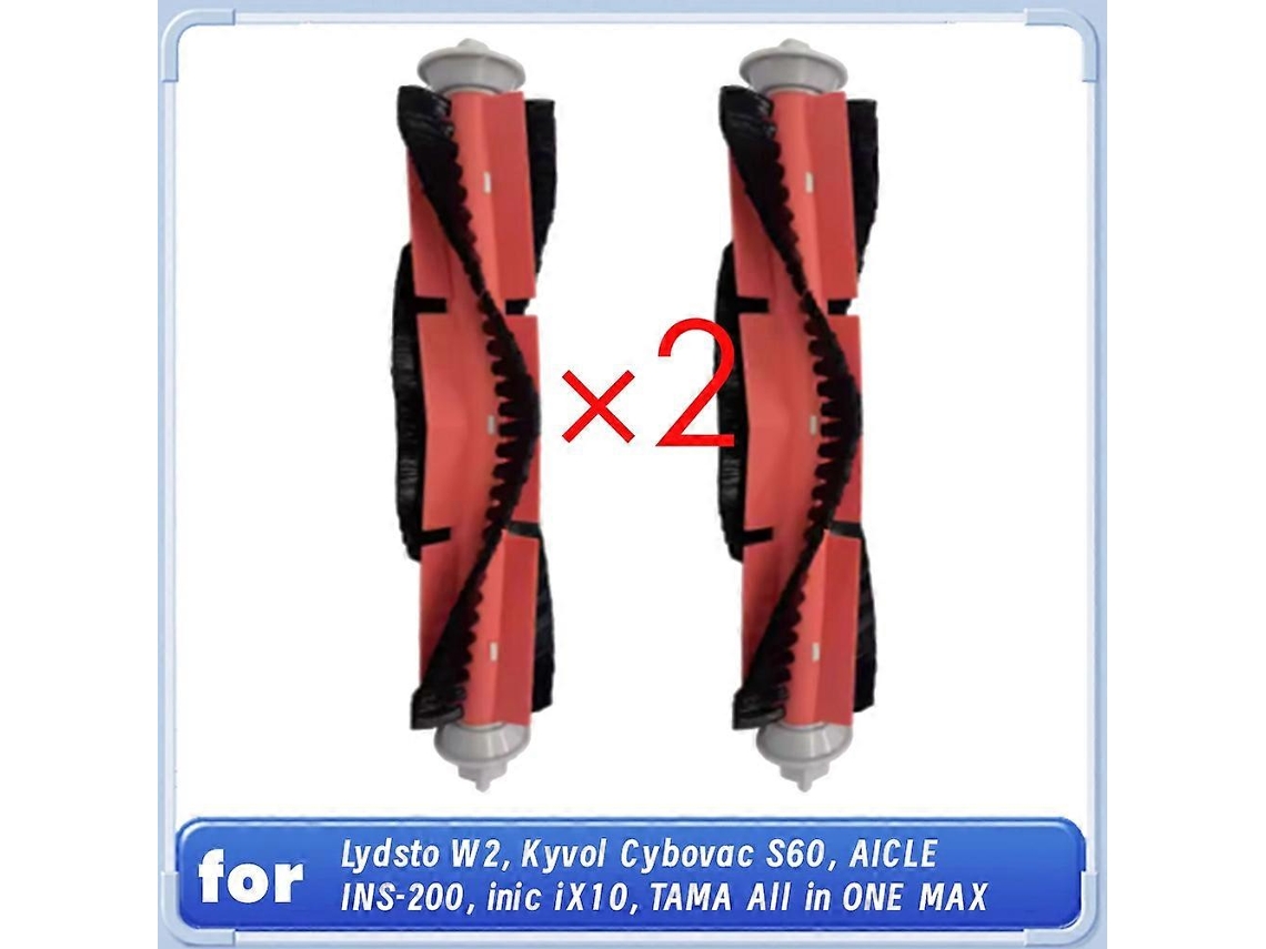 Conjunto De 2 Escovas Principais Para Varredoras Lydsto W2/kyvol Cybovac S60/aicle Ins-200/inic Ix10/tama All In One Max._ozo