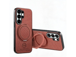 Capa Magnético Para Samsung Galaxy A57 À Prova De Choque Hibbent (marrom)