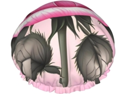 Linda Touca De Banho Rosa Feminina, Impermeável, Reutilizável, Com Cordão Elástico Lavável, Adequada Para Cabelos Longos