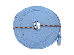 Cabo De Ethernet Flat Lan Utp Patch Router Rj45 Cat6 1000m Azul 15 Metros