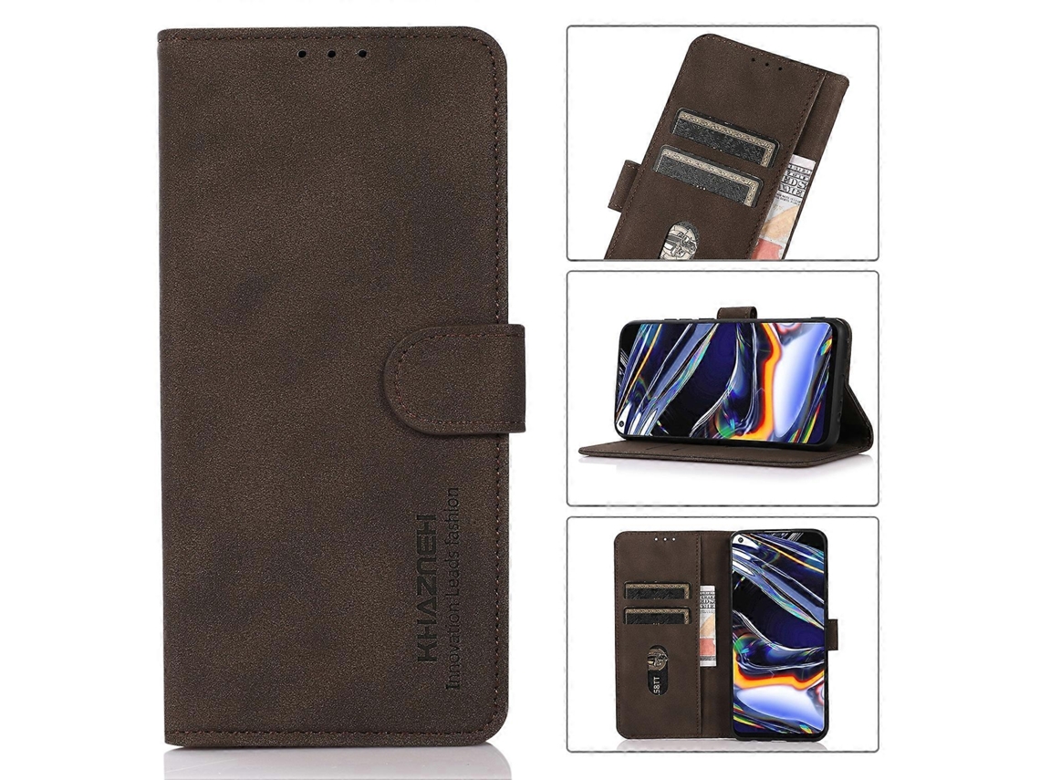 Capa De Couro Com Textura Fosca Khazneh Para Oppo A1 Pro 5g