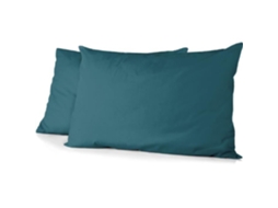 2 Fundas De Almohada De Microfibra, 82 G, 50 X 70 Cm - Azul Pato