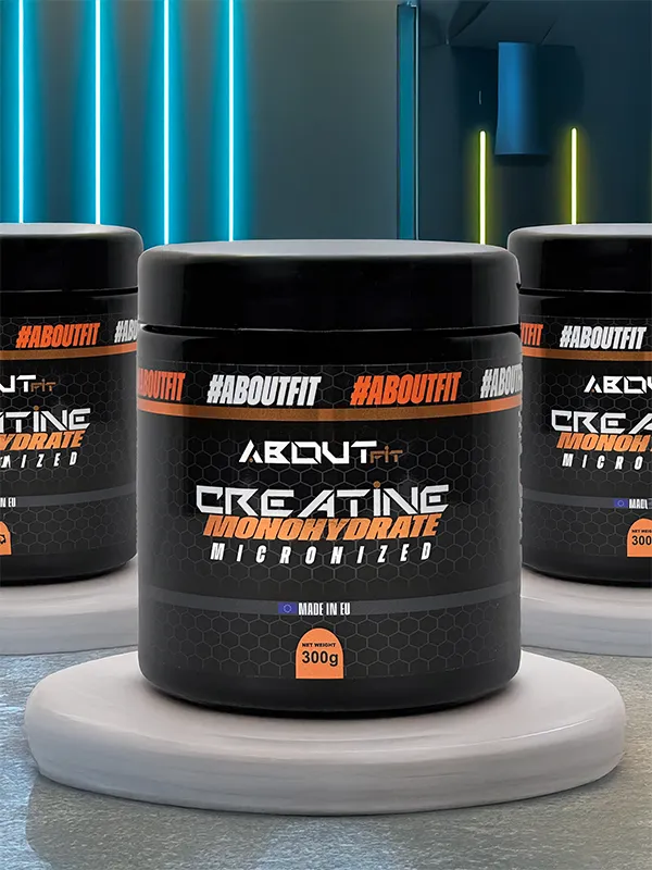 Creatina Monohidratada 300g About Fit "Aumento De Força E Massa Muscular, Sem Sabor"