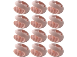 Garneck Conjunto De 12-prendedores Edredom Rosa Em Abs, Práticos E Antiderrapantes Para Segurar Capas De Edredom Evitar