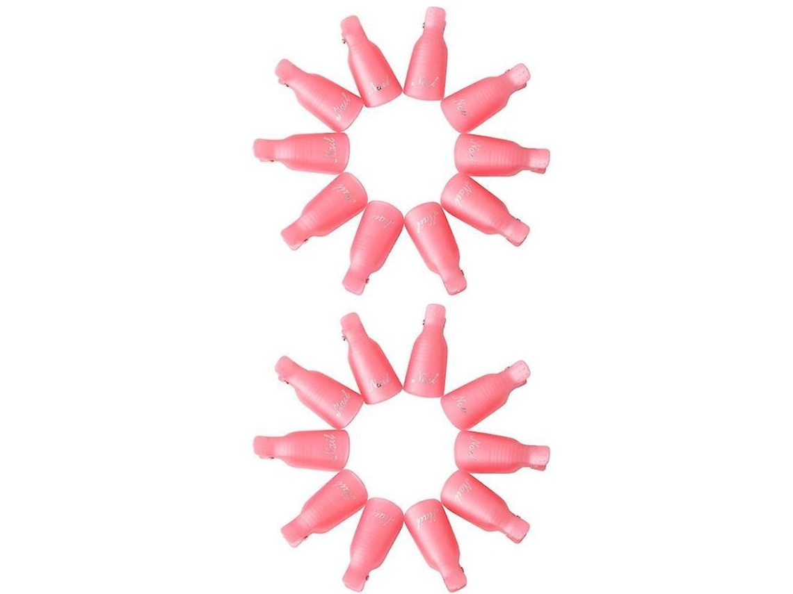 Conjunto de Clips Removedor de Esmalte, Ferramenta para Remover Esmalte Gel Uv e Unhas Acrílicas