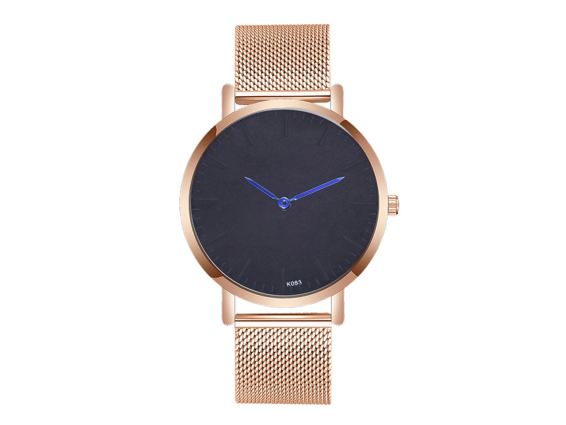 Reloj De Cuarzo Para Hombre De Estilo Casual Empresarial Con Correa De Acero Zhoulianfa (oro Rosa)