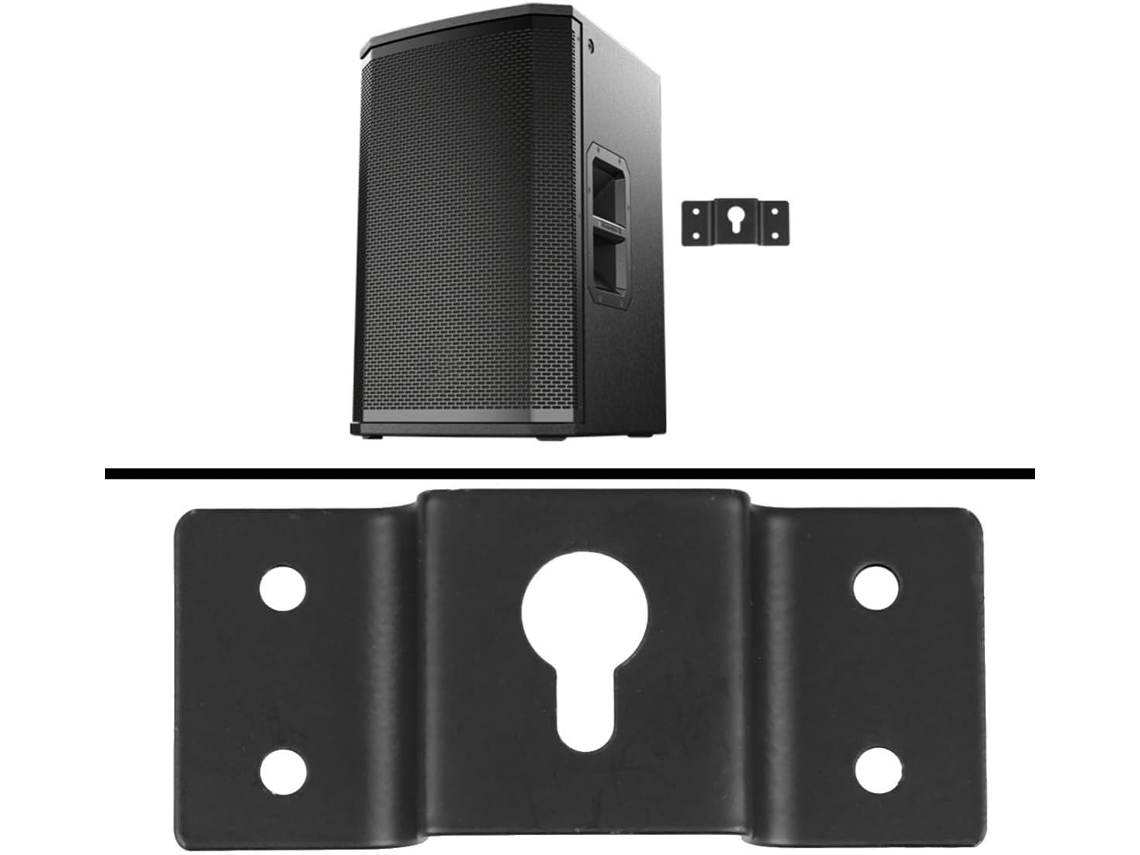 Conjunto De 5 Suportes De Parede Metálicos Pretos Para Alto-falantes.