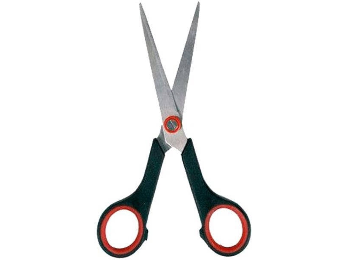 Tesoura STYLEX 42703 (Preto e Vermelho - 17cm)