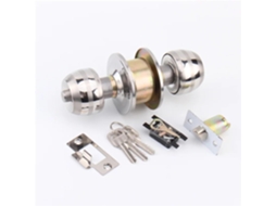 Conjunto De Fechadura Privacidade Com Maçaneta E Chave Em Aço Inoxidável Esfera Redonda Para Porta Banheiro 1 Peça, 60mm