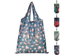 Conjunto de 4 Sacolas de Compras Reutilizáveis, Dobráveis ​​e Laváveis. GOKOCO