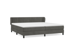 Box Spring Bed, Box Spring Beds Vidaxl Cinzeto Veludo (200 X 200 Cm)