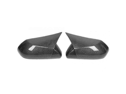 Capa Retrovisor Lateral Traseiro Camry 18-20 Fibra Carbono Preto Brilhante