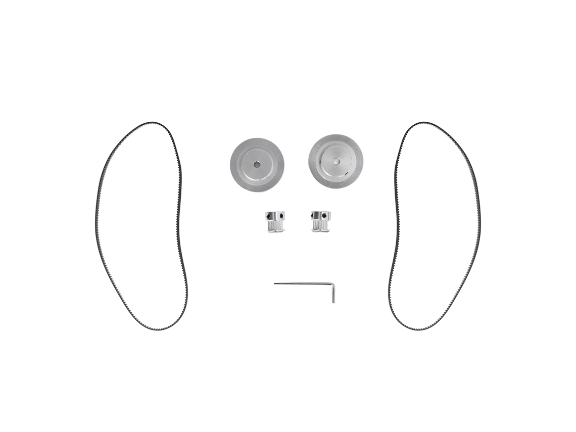 Conjunto Roda Síncrona com Correia 5mm