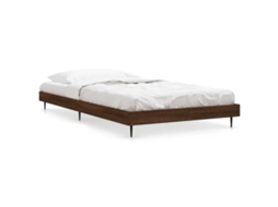 Bed Frame, Bed Frames Vidaxl Marrom Madeira Processada (90 X 190 Cm)