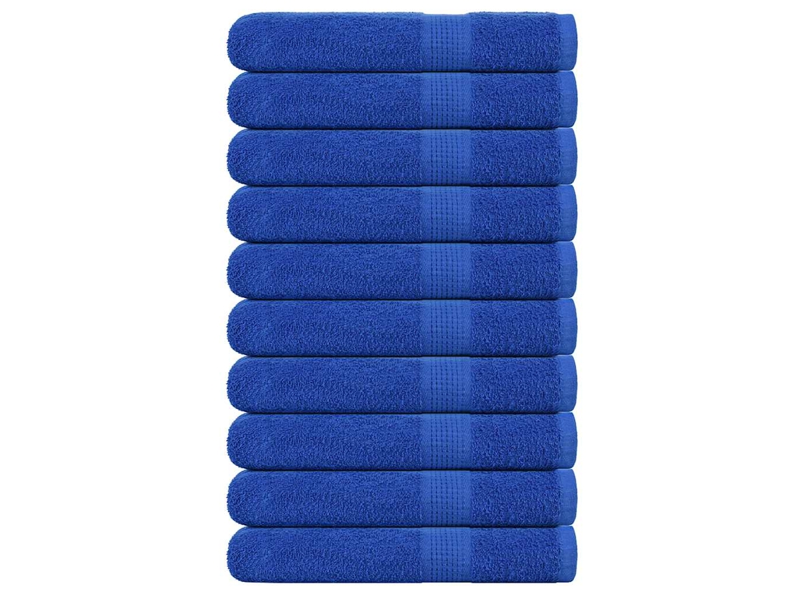 Towel, Towels Vidaxl Azul Algodão (100 X 200 Cm)