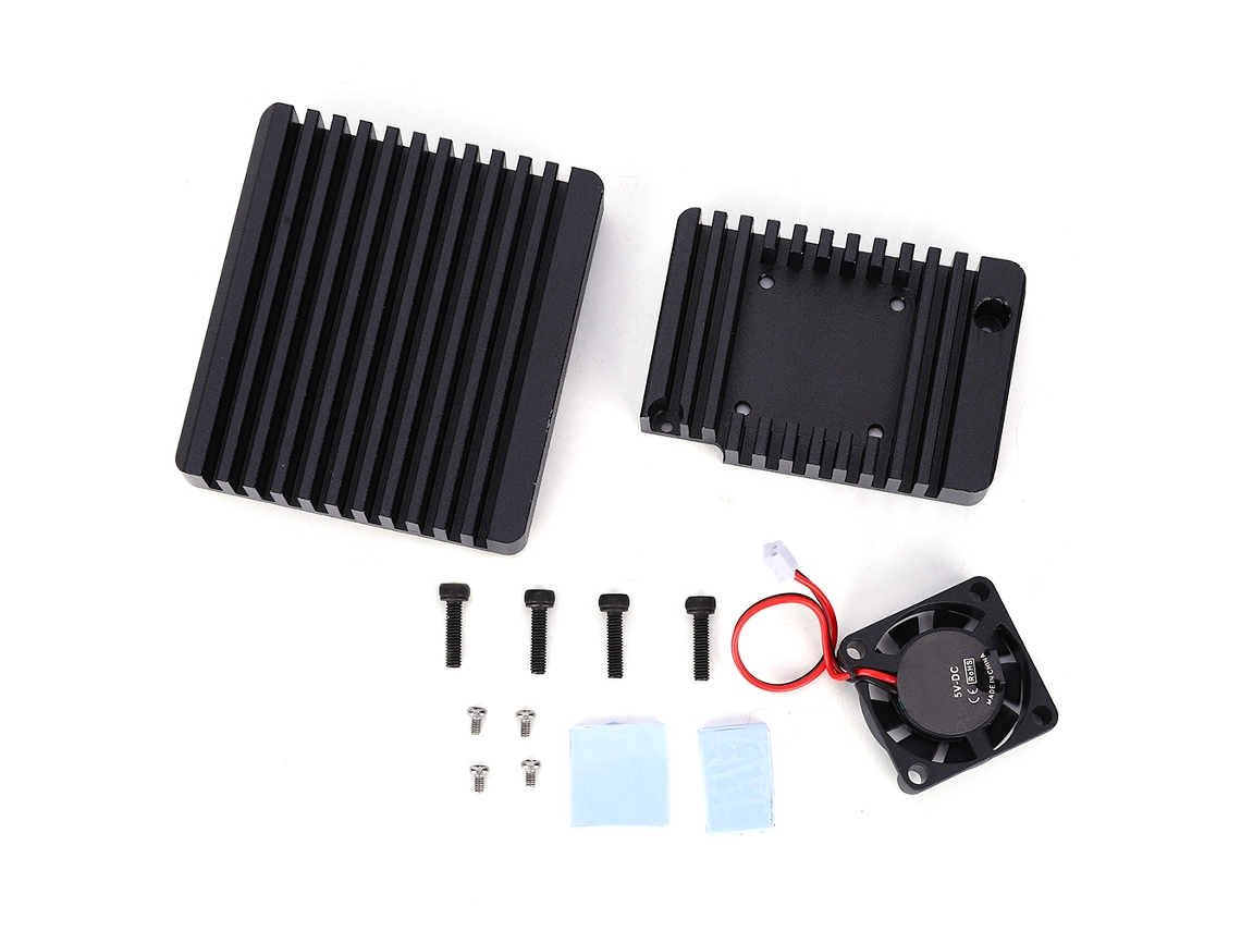 Capa de Alumínio com Cooler para Nanopi R2s