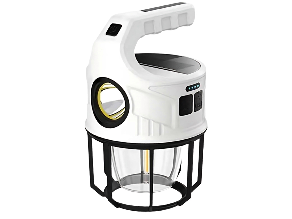Lanterna De Acampamento Solar De 500 Lúmens, Carregada, Lanterna De Acampamento Led Portátil, Energia Solar Olysi Shop