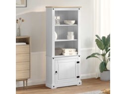 Vidaxl Buffê Branco 74 X 38 X 170 Cm Madeira De Pinheiro Sólida