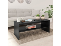 Vidaxl Mesa De Centro 100x40x40 Cm Derivados De Madeira Preto