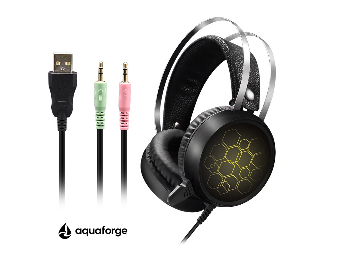 Headset Gaming Com Microfone Enc Led Hi-fi 3,5 Mm
