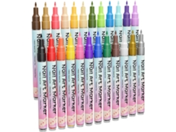 Conjunto de 24 latas de esmalte para manicure profissional.