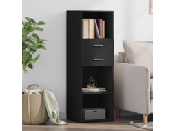 Vidaxl Armário Alto 40x42,5x124 Cm Derivados De Madeira Preto